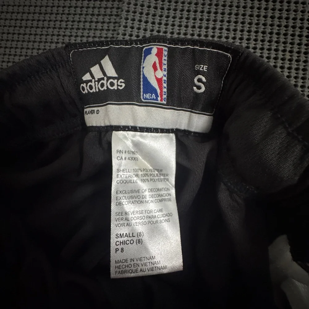 Adidas NBA Golden State Warriors Swingman Basketball Shorts Black Blue Small NWT